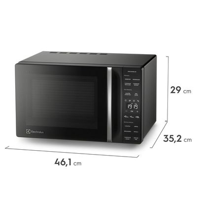 Micro-ondas Electrolux 23L Preto Efficient com Descongelamento Assistido (ME23P) 127V