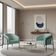Poltrona Sala Decorativa Kit 2 Stella Base Alta Tubo Preto Veludo Cotelê Menta D03 - D'Rossi