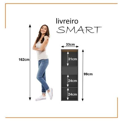 Conjunto De Escritório Tech 5 Livreiro 2 Buffet E 6 Mesas 90 - Preto E Cedro Preto E Cedro