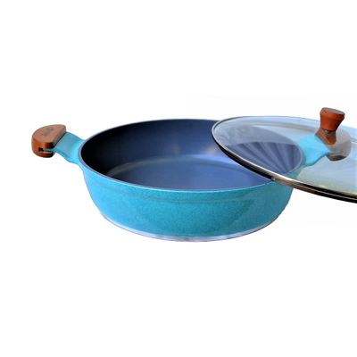 Frigideira Azul Turquesa Antiaderente Cerâmica Javali AM30cm