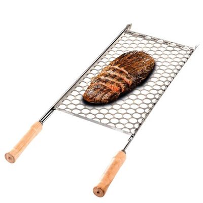 Grelha Moeda Inox Churrasqueira Linha Churrasco Tamanho 74 x 48cm Utimil