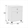Conjunto Escritório Office 4 Peças Mesa Gaveteiro Armário Bu - Branco Branco