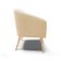 Poltrona Decorativa Pé Palito Natural Kit 2 Stella Suede Bege D03 - D'Rossi