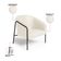 Poltrona Sala Decorativa Kit 2 Stella Base Alta Tubo Preto Sintético PU Bege D03 - D'Rossi