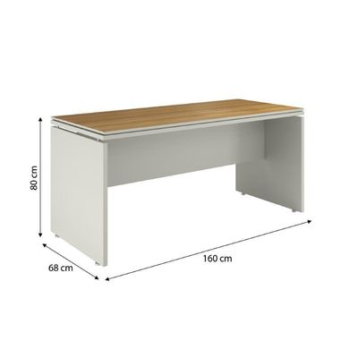 Conjunto De Escritório Office 3 Peças Mesa Gaveteiro Balcão - Fendi E Freijó Fendi E Freijó