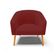 Poltrona Sala Decorativa Kit 2 Stella Pé Palito Castanho Veludo Marsala D03 - D'Rossi