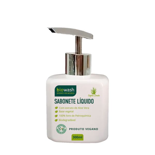 Sabonete Líquido Capim Limão Biowash 300ml