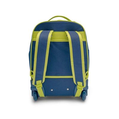 Mochila De Rodinha Bolso Removivel Neon