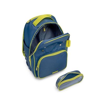 Mochila De Rodinha Bolso Removivel Neon