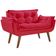 Poltrona 2 Lugares Opalla Base Palito Vermelho.