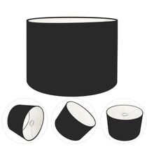 Cúpula Abajur Cilíndrica Cp-7019 ø40x30cm Preto