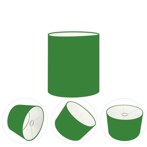 Cúpula Abajur Cilíndrica Cp-7001 ø13x15cm - Verde Folha