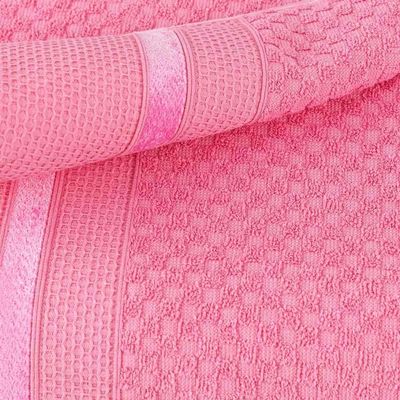 Toalha De Banho Medeli 1,50m X 80cm 01 Peça 100% Algodão Toque Suave - Pink