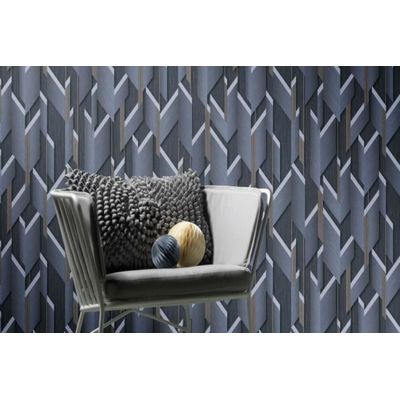 Papel de Parede Raízes Geométrico 3D 1014508 Tam. 4m² Papel de Parede Raízes Geométrico 3D 1014508