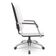 Cadeira De Escritório Giratória Com Braço Cromada Magno P03 Vinil Branco - Lyam Decor