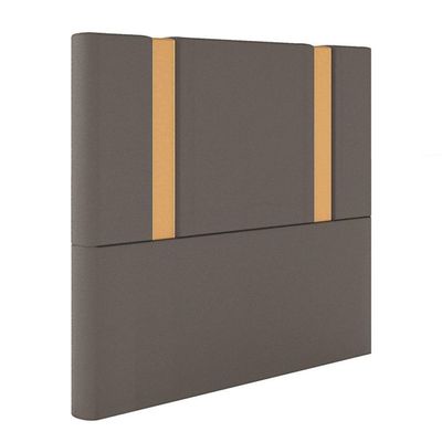 Cabeceira Estofada King 195 Cm Ametista Corino Marrom