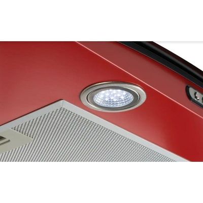 Coifa De Parede 60cm Vidro Curvo Slim Nardelli Red 110V