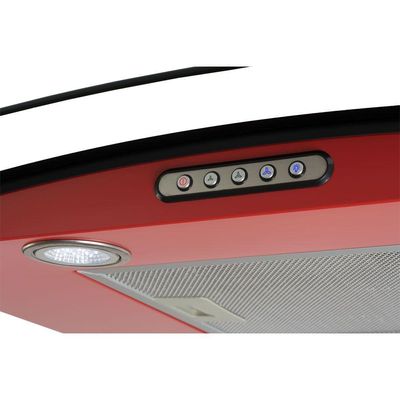 Coifa De Parede 60cm Vidro Curvo Slim Nardelli Red 110V