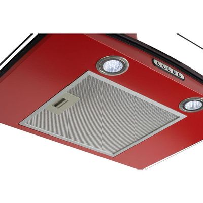 Coifa De Parede 60cm Vidro Curvo Slim Nardelli Red 110V