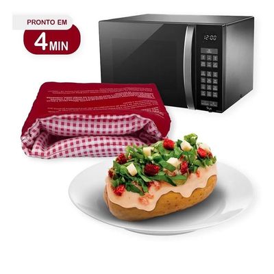 Saco Assar Batatas Microondas Cozinhar Legumes Bolsa Multiuso Lavavel Sem Oleo Potato Express Profissional