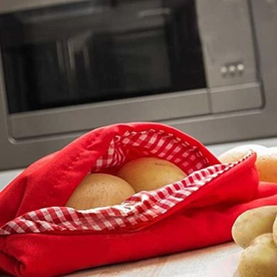 Saco Assar Batatas Microondas Cozinhar Legumes Bolsa Multiuso Lavavel Sem Oleo Potato Express Profissional