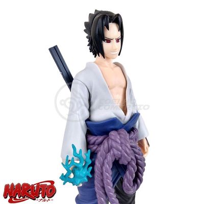 Brinquedo Action Figure Sasuke Uchiha Shippuden 18Cm Colecionável Universo Ninja Ultimate