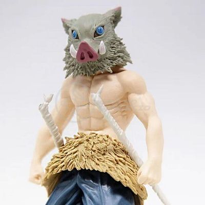 Action Figure Kimetsu No Yaiba Boneco Inosuke Hashibira Demon Slayer 14cm