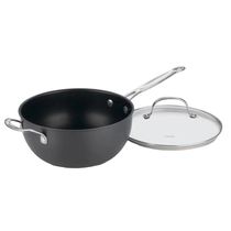 PANELA CUISINART CHEF'S CLASSIC ANODIZADA COM ALÇA AUXILIAR E TAMPA 6354-24H