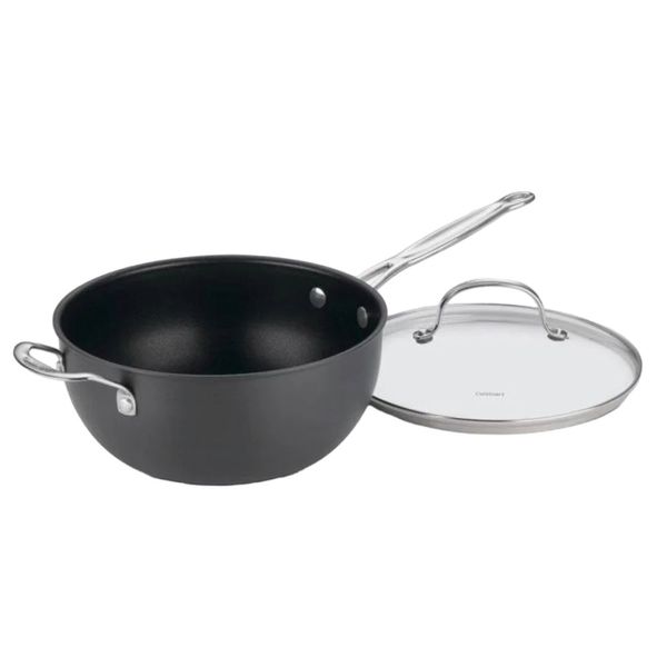 PANELA CUISINART CHEF'S CLASSIC ANODIZADA COM ALÇA AUXILIAR E TAMPA 6354-24H
