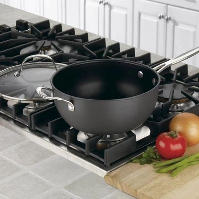 PANELA CUISINART CHEF'S CLASSIC ANODIZADA COM ALÇA AUXILIAR E TAMPA 6354-24H