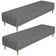 Kit 02 Puffs Decorativo Sala de Estar Bali W01 Pés Palito 170x60cm Pied Poule - Lyam Decor