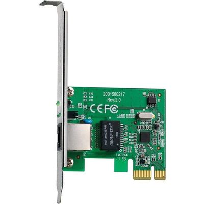 Placa De Rede Pci-E Express Lan Ethernet 10/100/1000 Gigabit
