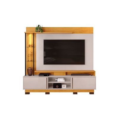 Estante Home para TV até 70 Polegadas DJ Móveis Martino Cedro/Bali