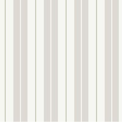 Papel de Parede Essential Listras Bege Cinza Com Verde ES98155