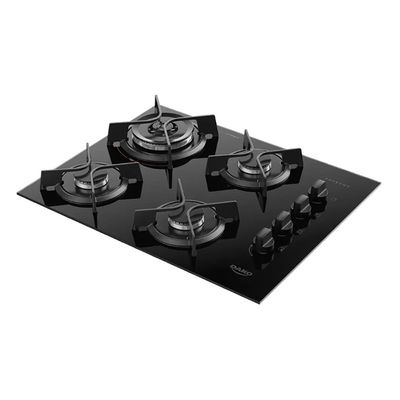 Cooktop Supreme 4 Bocas com Mesa de Vidro e Tripla Chama Dako Preto / Bivolt