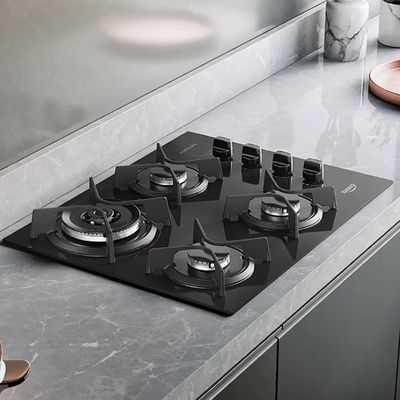 Cooktop Supreme 4 Bocas com Mesa de Vidro e Tripla Chama Dako Preto / Bivolt