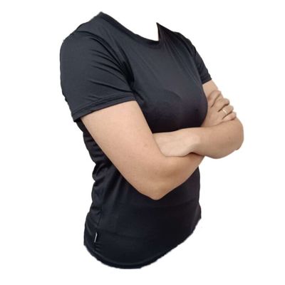 Blusa Acqumires Baby Look Feminino M / PRETO