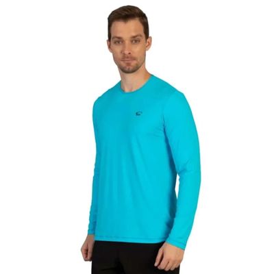 Blusa Sol UV Protection Masc P / TURQUESA