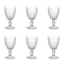 Conjunto De Taças De Vidro Para água 6 Peças 325 Ml Bico De Abacaxi Transparente Lyor