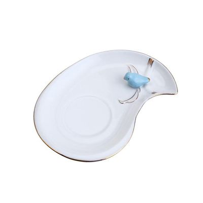 Conjunto 06 Xícaras De Café De Porcelana Cute Birds Design Plate 90 Ml Wolff