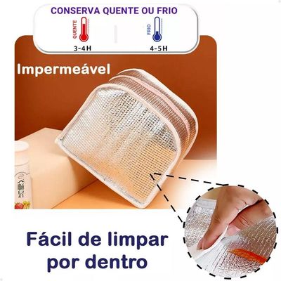 Bolsa Térmica 3d Lorben Lancheira Infantil Porta Marmita Lanche