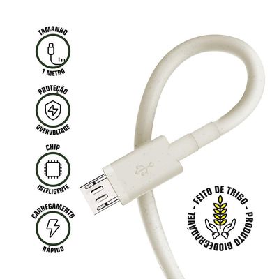 Cabo Ecoo Micro USB USB 1m - Gshield