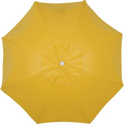Guarda-Sol Caioba em Bagum e Haste de Madeira 2,40m Amarelo Bel 2,40m