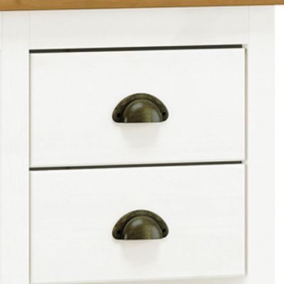 Mesa Para Escritório Escrivaninha Home Office 2 Gavetas Mazzaro F06 Branco Freijó - Lyam Decor