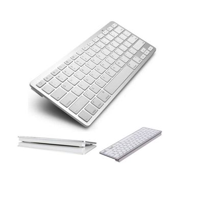 Mini Teclado Bluetooth Sem Fio para Celular - Prata