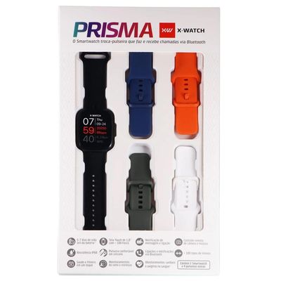 Relógio Smartwatch X-Watch Prisma Ref: Xswuqpi010a Pxpx Black Touch Screen