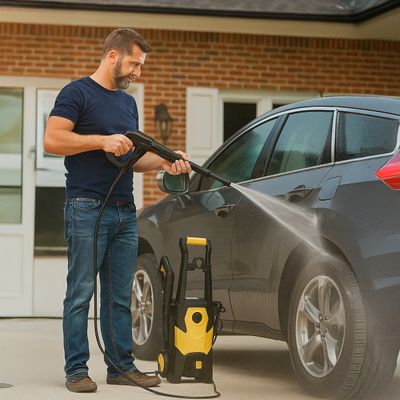 Lavadora Alta Pressão Elétrica Portátil 220V - Limpeza Profissional em Casa Carro Moto