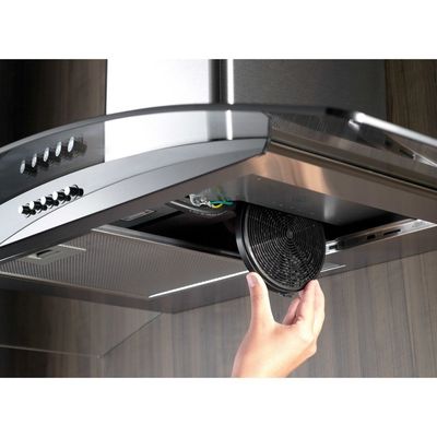 Coifa de Parede Fischer Fit 90cm Vidro 28019 Inox / 110V