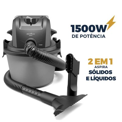 Aspirador de Pó e Água Britânia 6L 1500W BAS71 127V