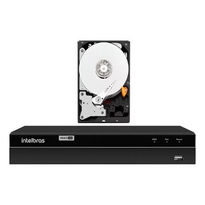 Dvr Intelbras 8ch Mhdx 1308 Inteligente Multi Hd C/ Hd 500GB